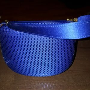 Clam shell style hand bag.  Made in Italy